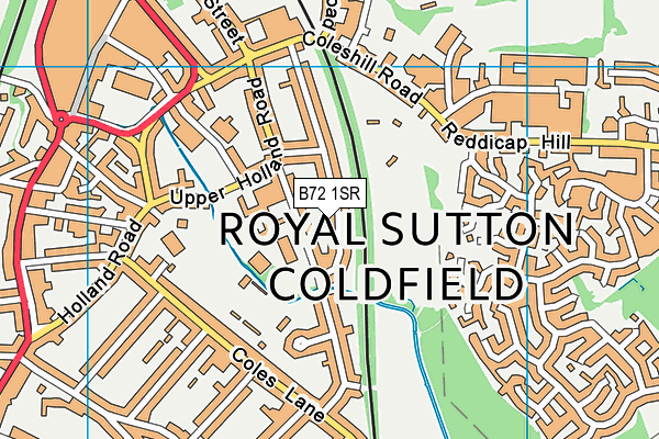 B72 1SR map - OS VectorMap District (Ordnance Survey)