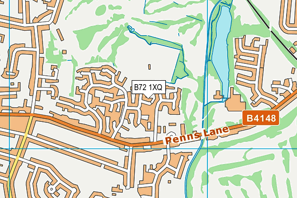 B72 1XQ map - OS VectorMap District (Ordnance Survey)