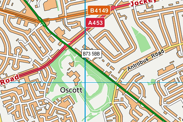 B73 5BB map - OS VectorMap District (Ordnance Survey)