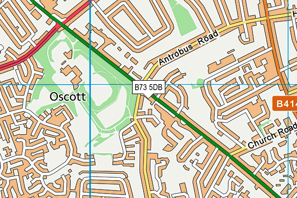 B73 5DB map - OS VectorMap District (Ordnance Survey)