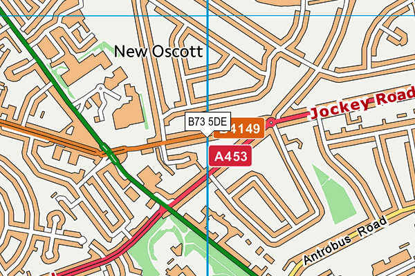 B73 5DE map - OS VectorMap District (Ordnance Survey)