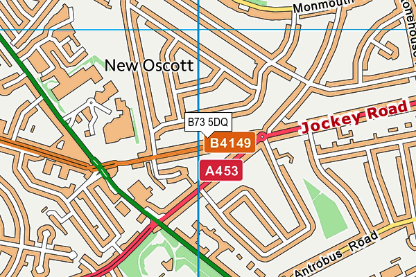 B73 5DQ map - OS VectorMap District (Ordnance Survey)