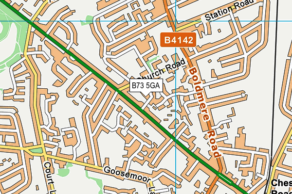 B73 5GA map - OS VectorMap District (Ordnance Survey)