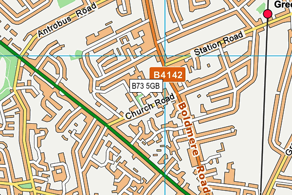 B73 5GB map - OS VectorMap District (Ordnance Survey)