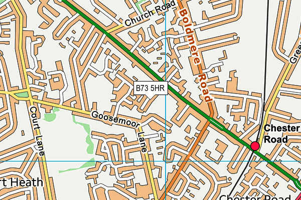 B73 5HR map - OS VectorMap District (Ordnance Survey)