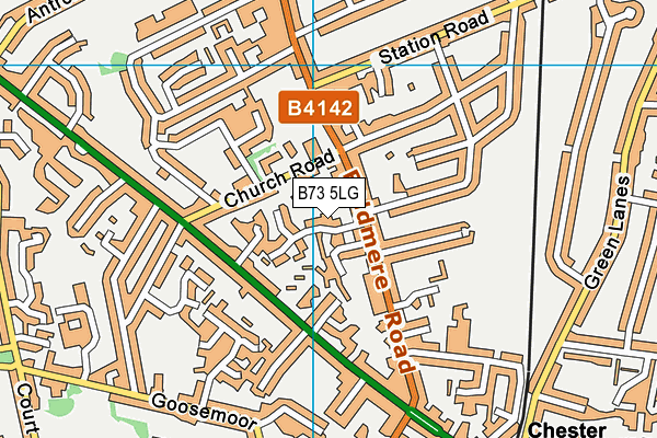 B73 5LG map - OS VectorMap District (Ordnance Survey)