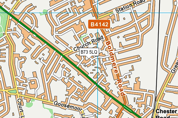 B73 5LQ map - OS VectorMap District (Ordnance Survey)