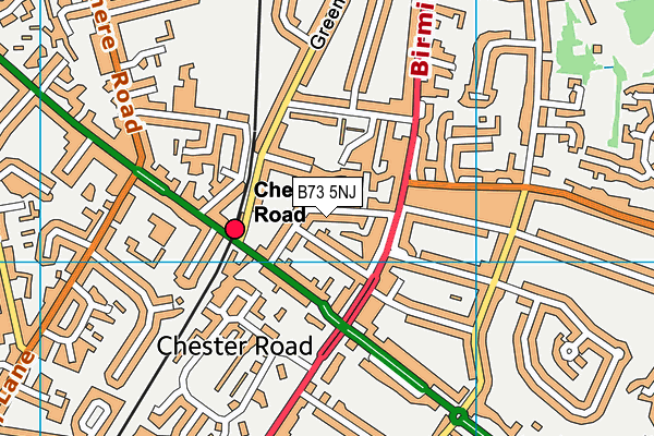 B73 5NJ map - OS VectorMap District (Ordnance Survey)