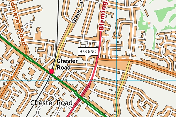 B73 5NQ map - OS VectorMap District (Ordnance Survey)