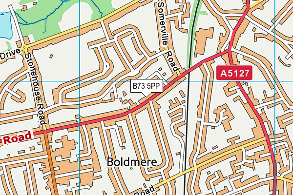 B73 5PP map - OS VectorMap District (Ordnance Survey)