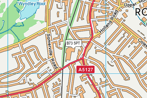 Sutton Coldfield Grammar School For Girls map (B73 5PT) - OS VectorMap District (Ordnance Survey)