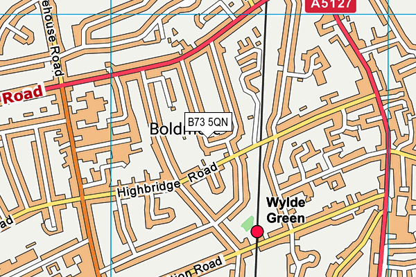 B73 5QN map - OS VectorMap District (Ordnance Survey)