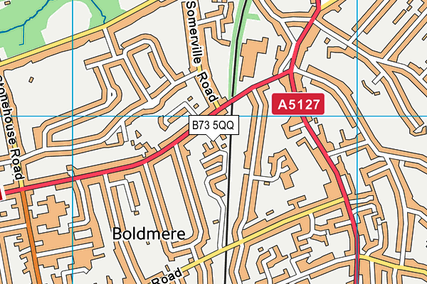 B73 5QQ map - OS VectorMap District (Ordnance Survey)