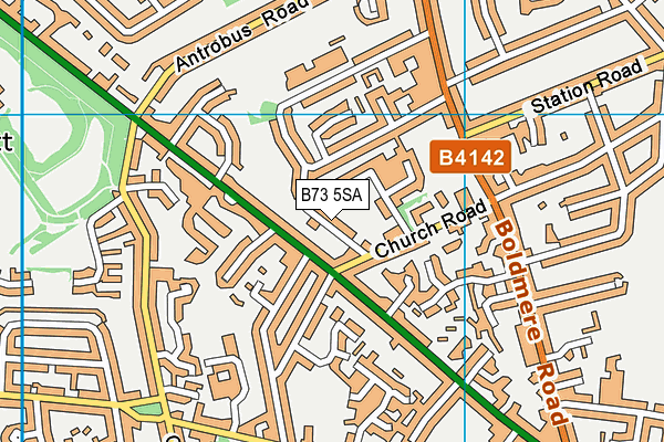 B73 5SA map - OS VectorMap District (Ordnance Survey)