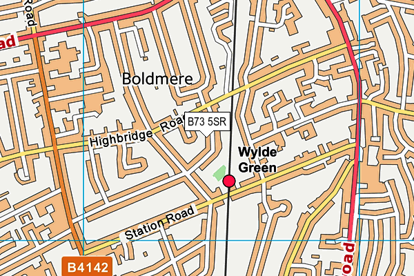 B73 5SR map - OS VectorMap District (Ordnance Survey)