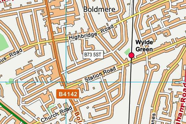 B73 5ST map - OS VectorMap District (Ordnance Survey)