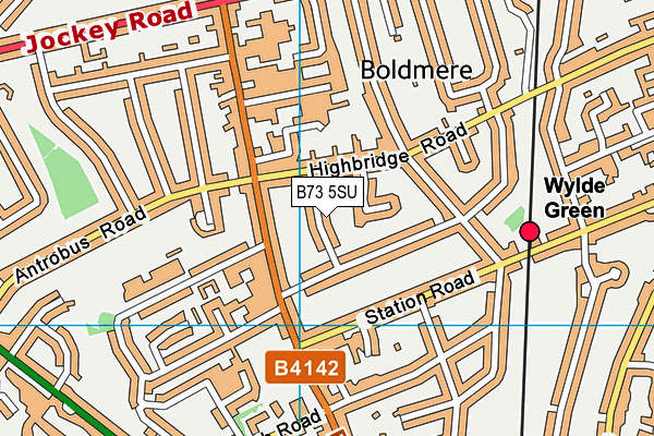 B73 5SU map - OS VectorMap District (Ordnance Survey)