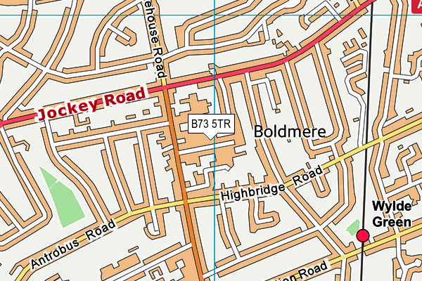 B73 5TR map - OS VectorMap District (Ordnance Survey)