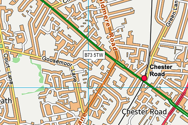 B73 5TW map - OS VectorMap District (Ordnance Survey)