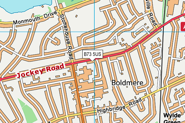B73 5US map - OS VectorMap District (Ordnance Survey)