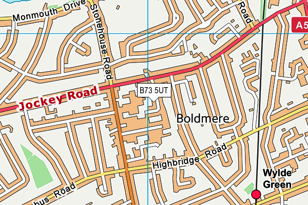 B73 5UT map - OS VectorMap District (Ordnance Survey)