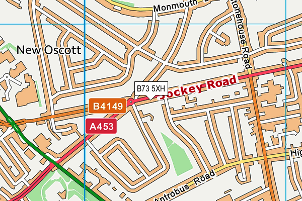 B73 5XH map - OS VectorMap District (Ordnance Survey)