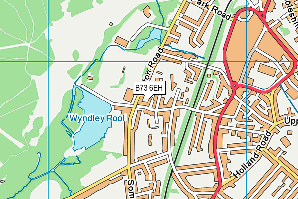 B73 6EH map - OS VectorMap District (Ordnance Survey)
