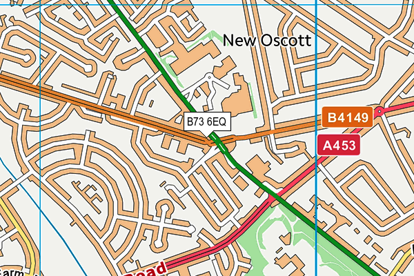 B73 6EQ map - OS VectorMap District (Ordnance Survey)