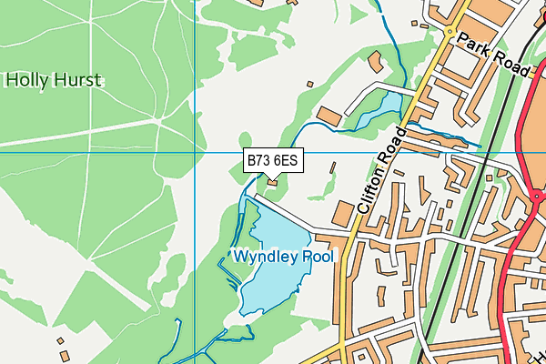 B73 6ES map - OS VectorMap District (Ordnance Survey)