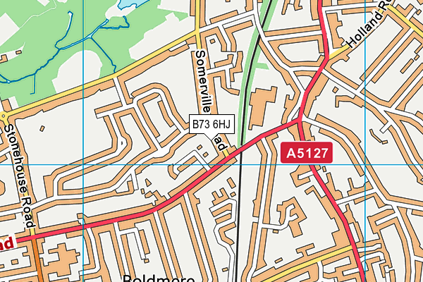 B73 6HJ map - OS VectorMap District (Ordnance Survey)