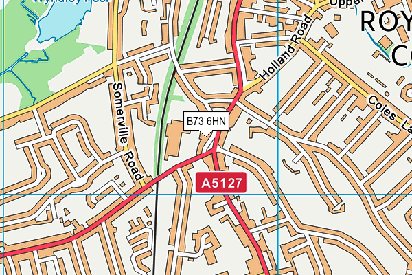 B73 6HN map - OS VectorMap District (Ordnance Survey)