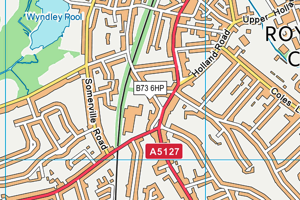 B73 6HP map - OS VectorMap District (Ordnance Survey)