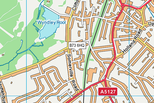 B73 6HQ map - OS VectorMap District (Ordnance Survey)