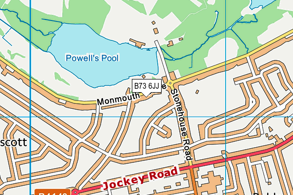 B73 6JJ map - OS VectorMap District (Ordnance Survey)