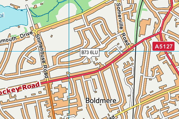 B73 6LU map - OS VectorMap District (Ordnance Survey)