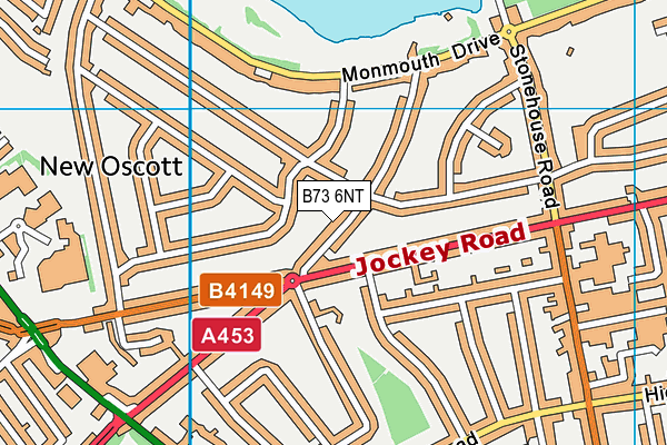 B73 6NT map - OS VectorMap District (Ordnance Survey)