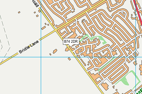 B74 2DR map - OS VectorMap District (Ordnance Survey)
