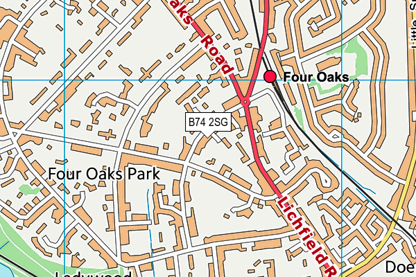 B74 2SG map - OS VectorMap District (Ordnance Survey)