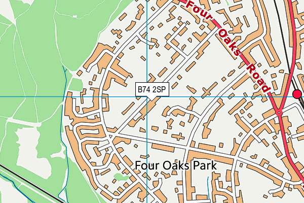 B74 2SP map - OS VectorMap District (Ordnance Survey)