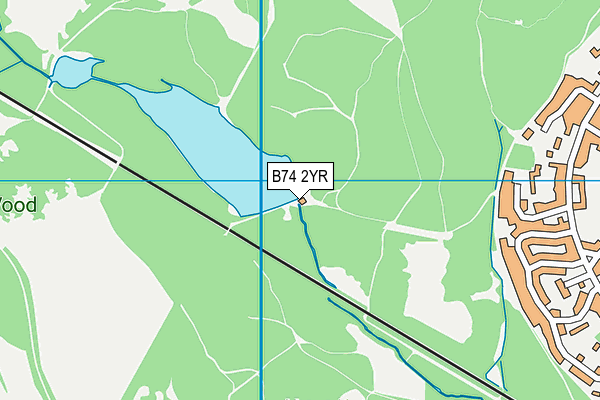 B74 2YR map - OS VectorMap District (Ordnance Survey)