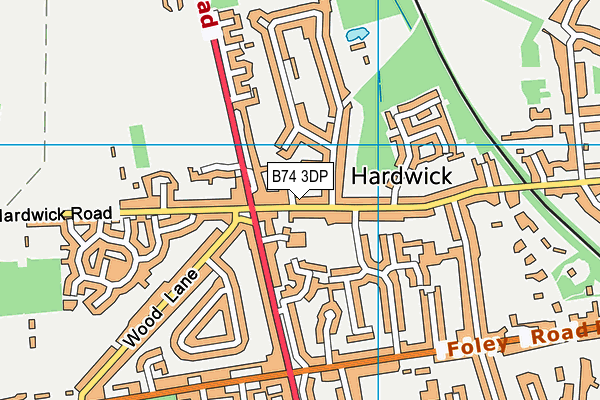 B74 3DP map - OS VectorMap District (Ordnance Survey)