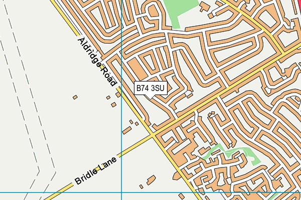 B74 3SU map - OS VectorMap District (Ordnance Survey)