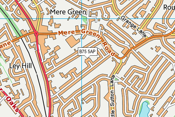 B75 5AP map - OS VectorMap District (Ordnance Survey)