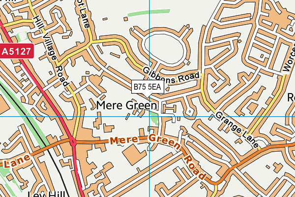 B75 5EA map - OS VectorMap District (Ordnance Survey)