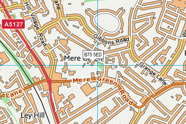 B75 5ED map - OS VectorMap District (Ordnance Survey)