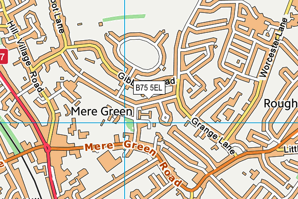 B75 5EL map - OS VectorMap District (Ordnance Survey)