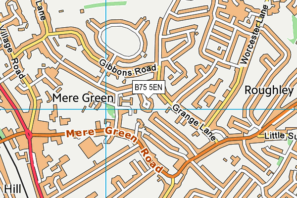 B75 5EN map - OS VectorMap District (Ordnance Survey)