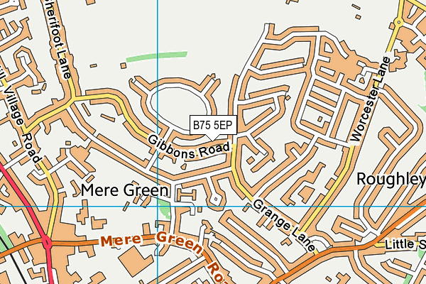B75 5EP map - OS VectorMap District (Ordnance Survey)
