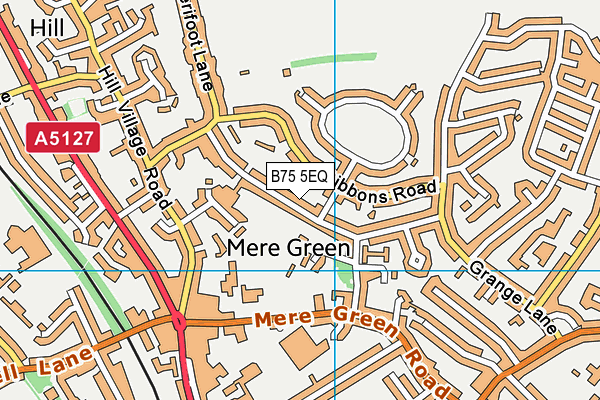 B75 5EQ map - OS VectorMap District (Ordnance Survey)