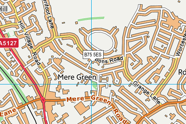 B75 5ES map - OS VectorMap District (Ordnance Survey)